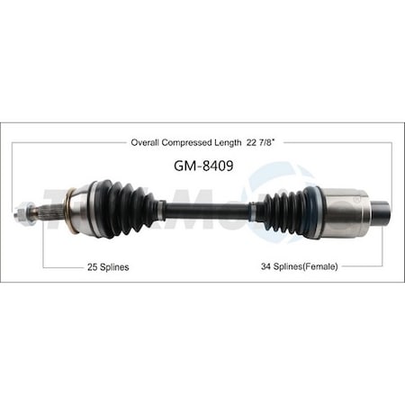 Surtrack Axle Cv Axle Shaft, Gm-8409 GM-8409